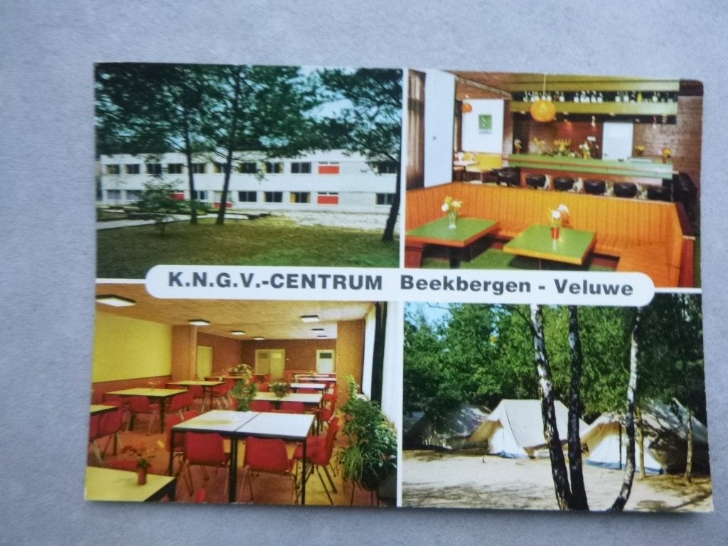 Beekbergen, KNGV centrum /interieur 1977, Verzamelen, Verzenden, 1960 tot 1980, Gelopen, Gelderland