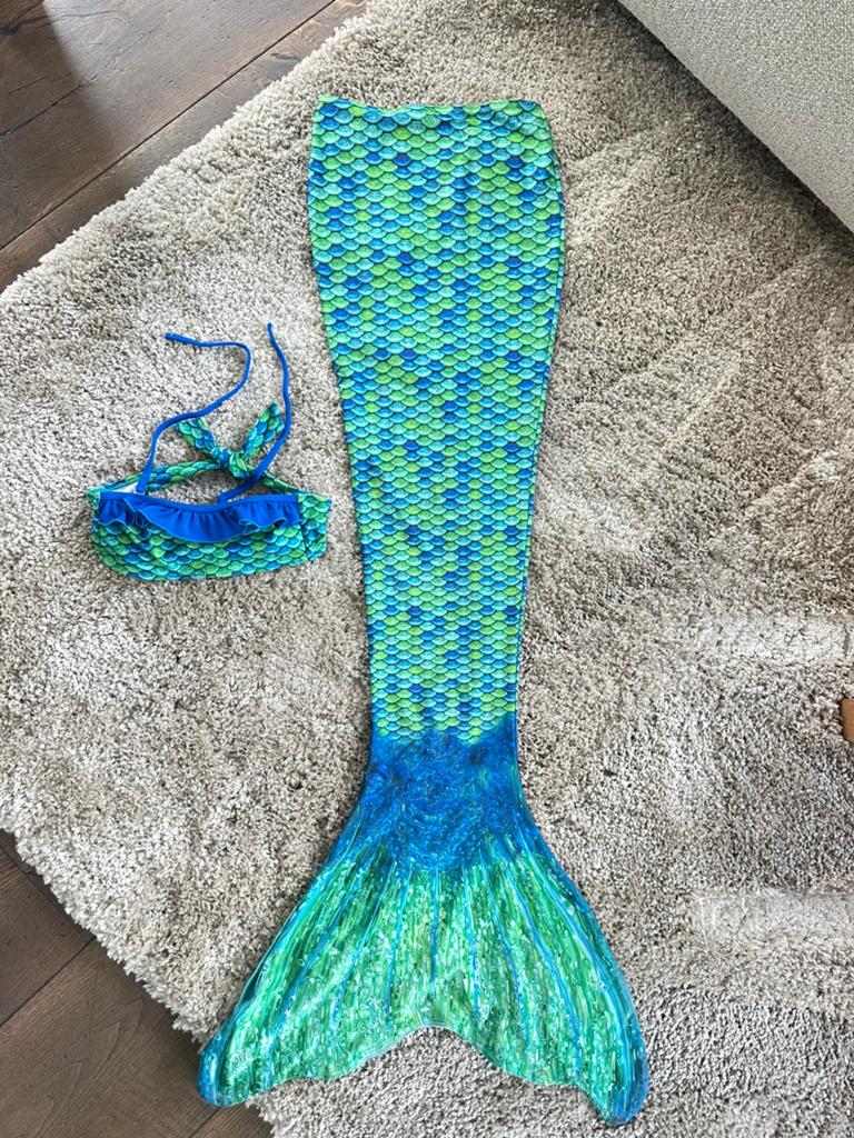 Complete zeemeermin monovin set met top, Kinderen en Baby's, Speelgoed | Overig, Zo goed als nieuw, Meisje, Ophalen of Verzenden