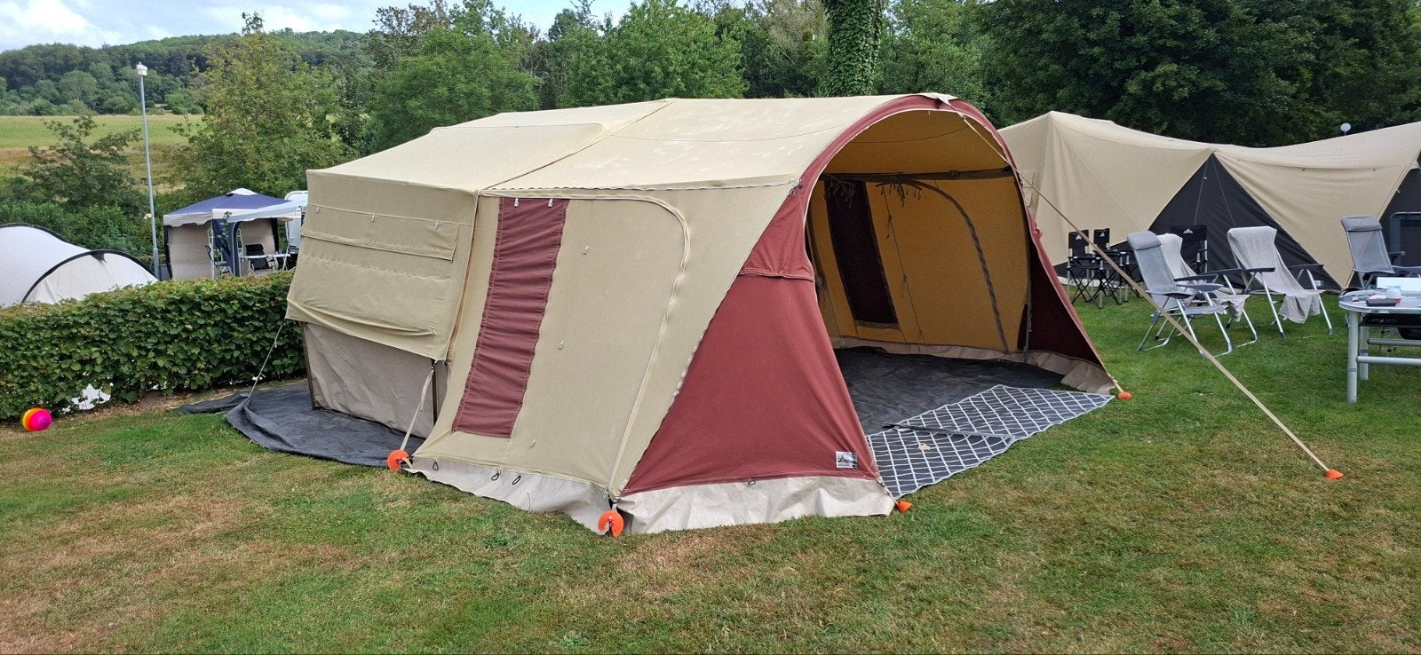 Aart Kok Thundra vouwwagen uit 2012, Caravans en Kamperen, Ophalen, Aart Kok, Beige, Aanwezig