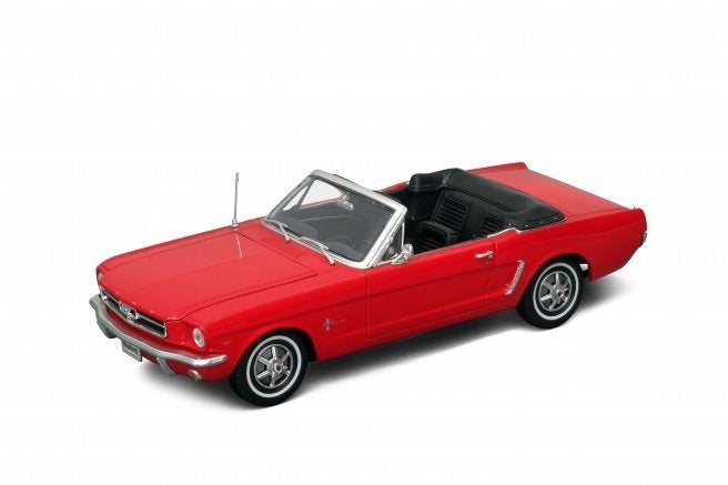 ford mustang 1/2 1964 cabriolet nieuw rood van welly 1:18, Hobby en Vrije tijd, Modelauto's | 1:18, Ophalen, Nieuw, Auto, Welly