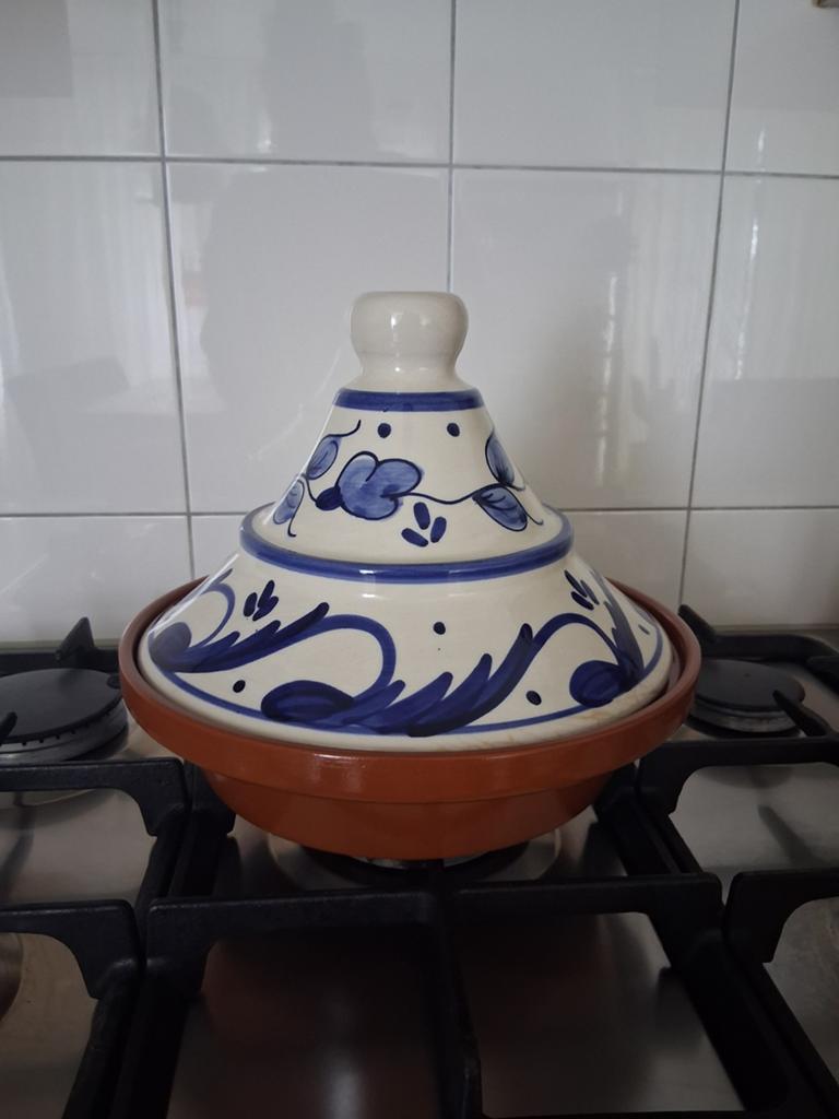 Mooie tajine zo goed als nieuw, Ophalen, Overige typen, Zo goed als nieuw, Steen/keramiek