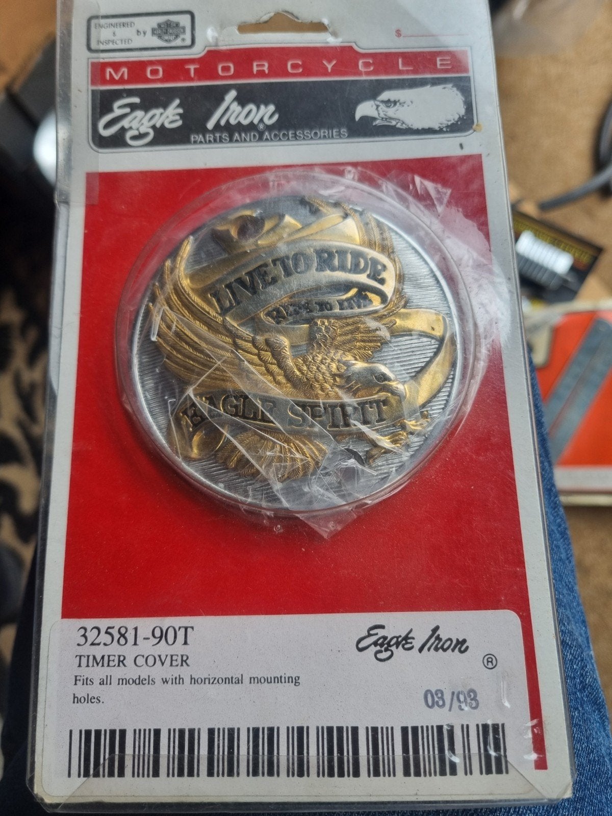 Eagle Iron Timer Cover - Live to Ride Eagle Spirit, Motoren, Ophalen of Verzenden