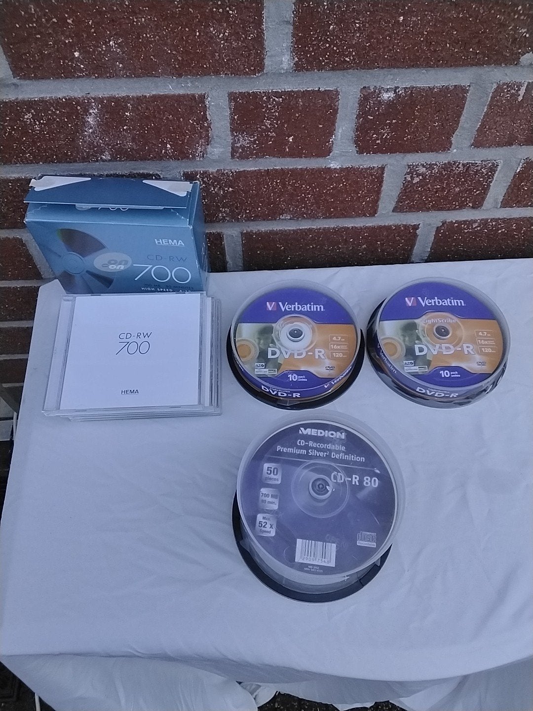 DVD-R en CD-RW/CD-R schijven - Verbatim, Hema, Medion, Computers en Software, Beschrijfbare discs, Verbatim, Hema, Medion, Nieuw