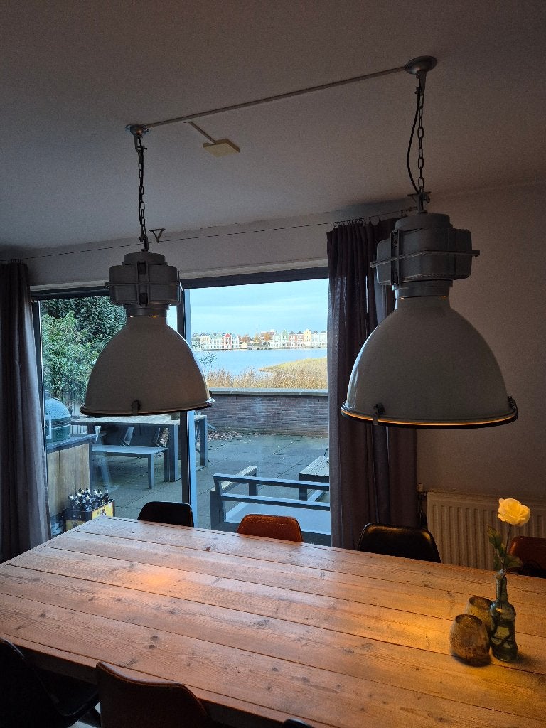 Industriële lampen (2x), Ophalen of Verzenden, Gebruikt, E27 (groot)
