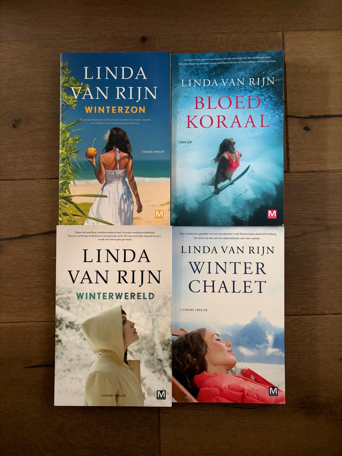 Linda van Rijn Thriller Boeken - 4-delige set, Ophalen of Verzenden, Zo goed als nieuw, Nederland