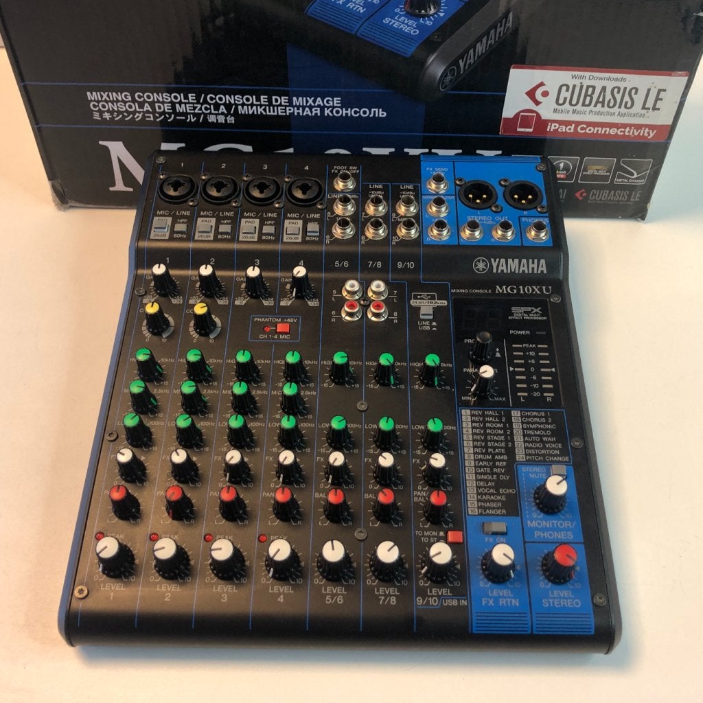 Yamaha MG10XU 8 Kanaals Mixer | NIEUWSTAAT!, Yamaha, Zo goed als nieuw, Support@yamaha.com, 10-1, Nakazawa-cho
Naka-ku, Hamamatsu
Shizuoka 430-8650
Japan