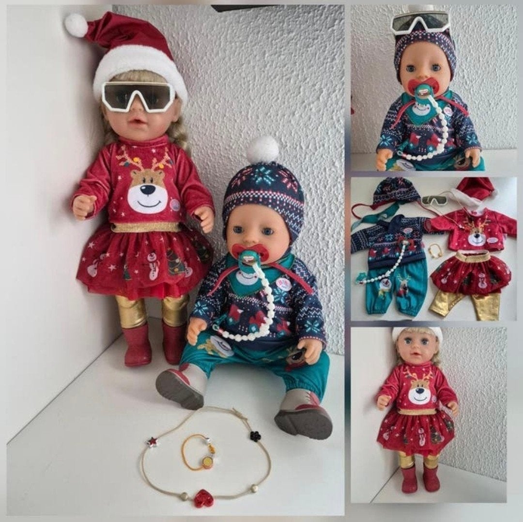 Baby Born kleertjes DeLuxe Kerst set Babyborn.

Excl.poppen, Ophalen of Verzenden