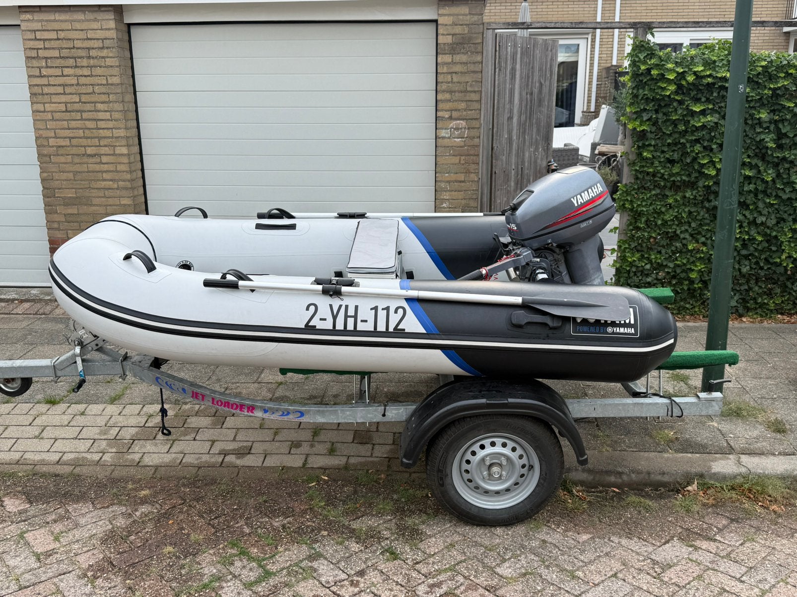 YAM 270 TAf aluminium RIB + Yamaha 15 pk 2-takt, Watersport en Boten, Rubberboten, Ophalen, Aluminium, Yam, Zo goed als nieuw