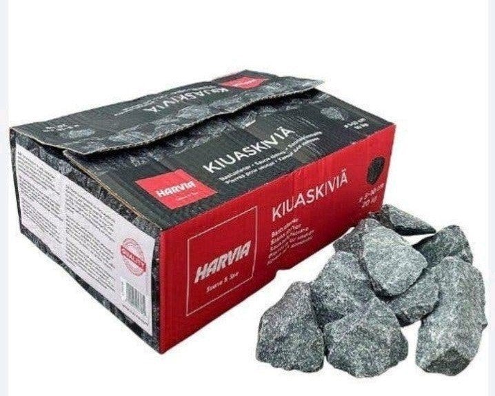 Nieuwe Harvia sauna kachelstenen, 20 kg Olivine Diabase, Sport en Fitness, Sauna, Ophalen of Verzenden, Nieuw, Fins of Traditioneel