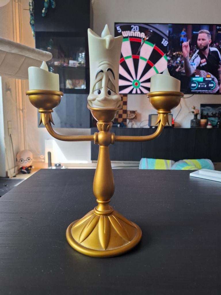 Lumiere Beeldje - Belle en het Beest - Disneyland Parijs, Ophalen of Verzenden, Assepoester of Belle, Zo goed als nieuw, Beeldje of Figuurtje