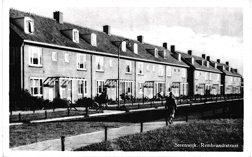700506	Steenwijk	Rembrandtstraat	Wederopbouw	onbeschreven, Verzamelen, Ophalen of Verzenden, 1940 tot 1960, Ongelopen, Overijssel