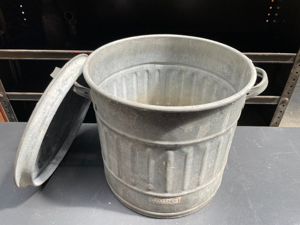 Weckketel Brocante Zinken Emmer met deksel, Ophalen, Gebruikt, Kunststof, Met deksel