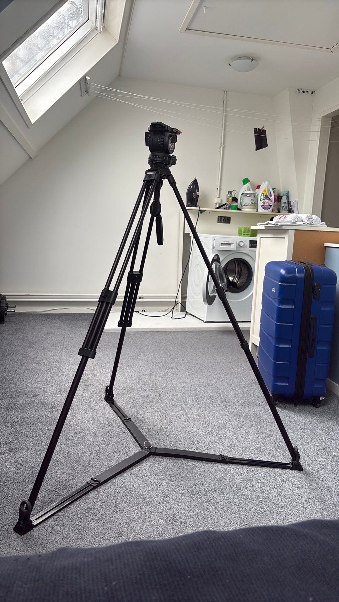 Sachtler dv1, Audio, Tv en Foto, Fotografie | Statieven en Balhoofden, Ophalen, Zo goed als nieuw, Minder dan 150 cm, Driepoot