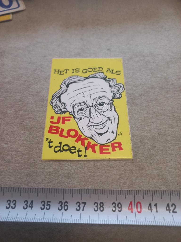 Ijf blokker het is goed als ijf, t,doet, Ophalen of Verzenden, Zo goed als nieuw