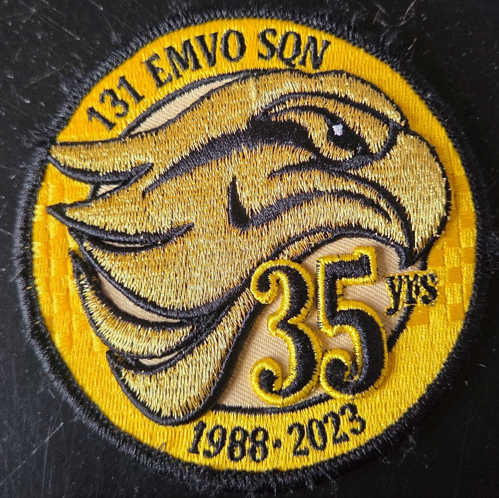 131 Squadron 35Years patch Pilatus PC-7, Ophalen of Verzenden, Zo goed als nieuw, Patch, Badge of Embleem
