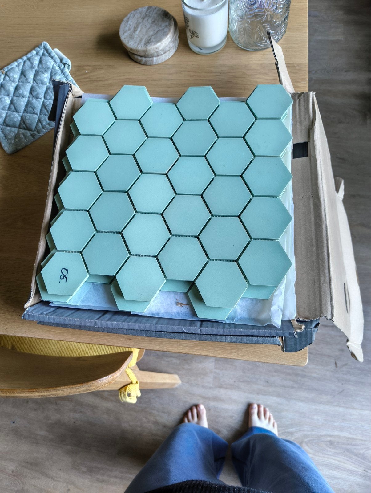 winckelmans pistache, hexagon 5cm, Ophalen, Nieuw, Minder dan 20 cm, Minder dan 20 cm