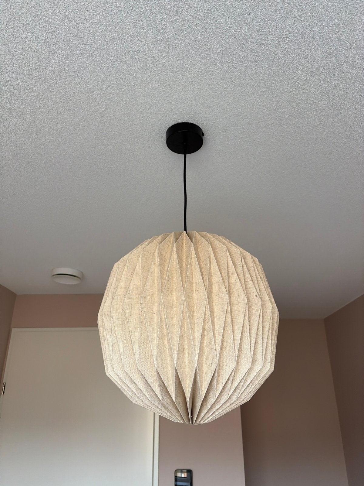 Fonq linnen hanglamp 40 cm - Zo goed als nieuw, Ophalen of Verzenden, Zo goed als nieuw