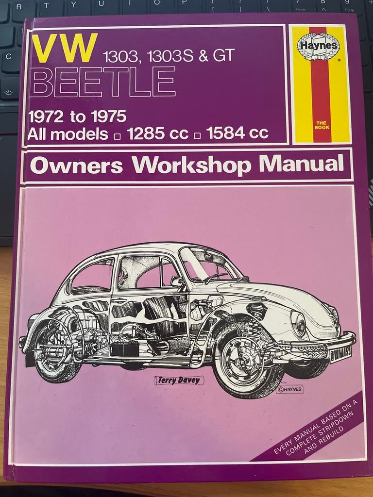 VW Kever Haynes Werkplaatshandboek 1972-1975, Ophalen of Verzenden, Gelezen, Volkswagen