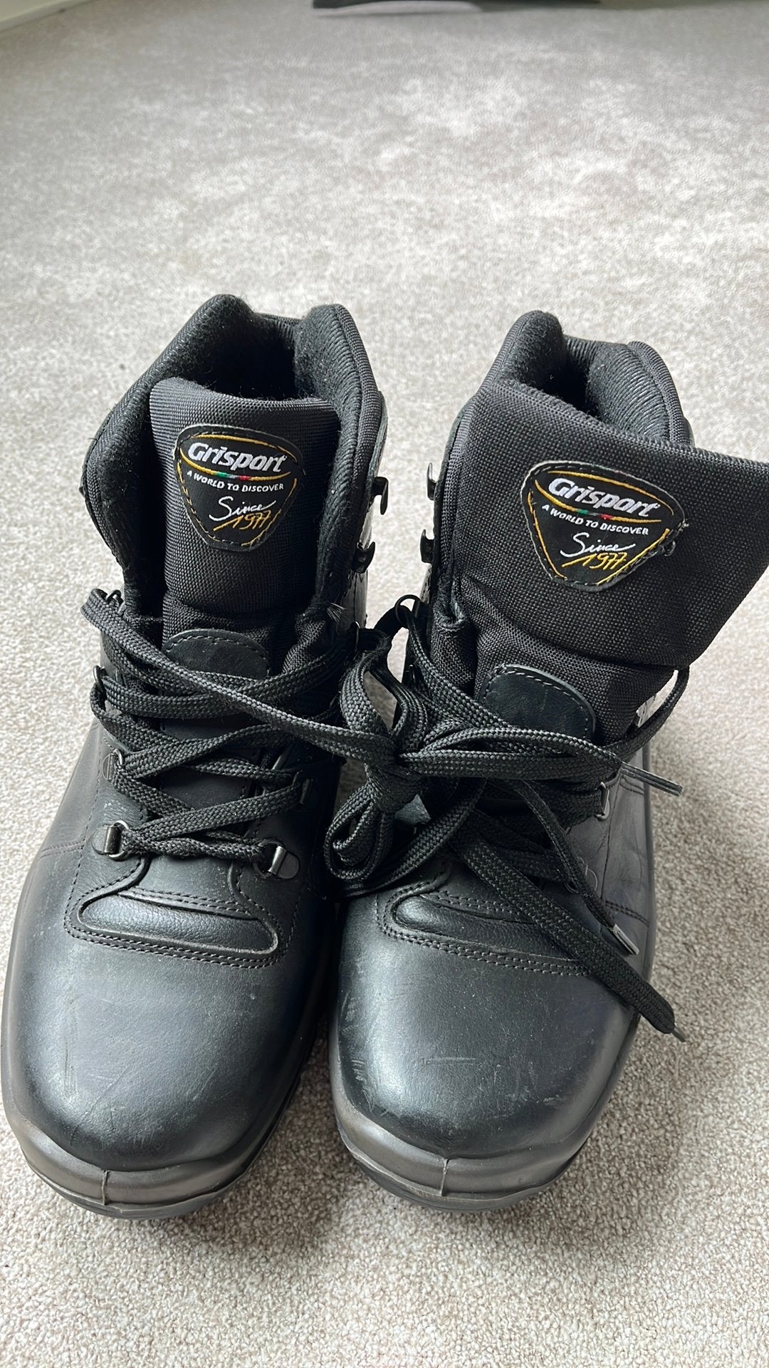 Grisport boots zwart mt 45, Kleding | Heren, Zwart, Ophalen of Verzenden, Zo goed als nieuw, Werkschoenen
