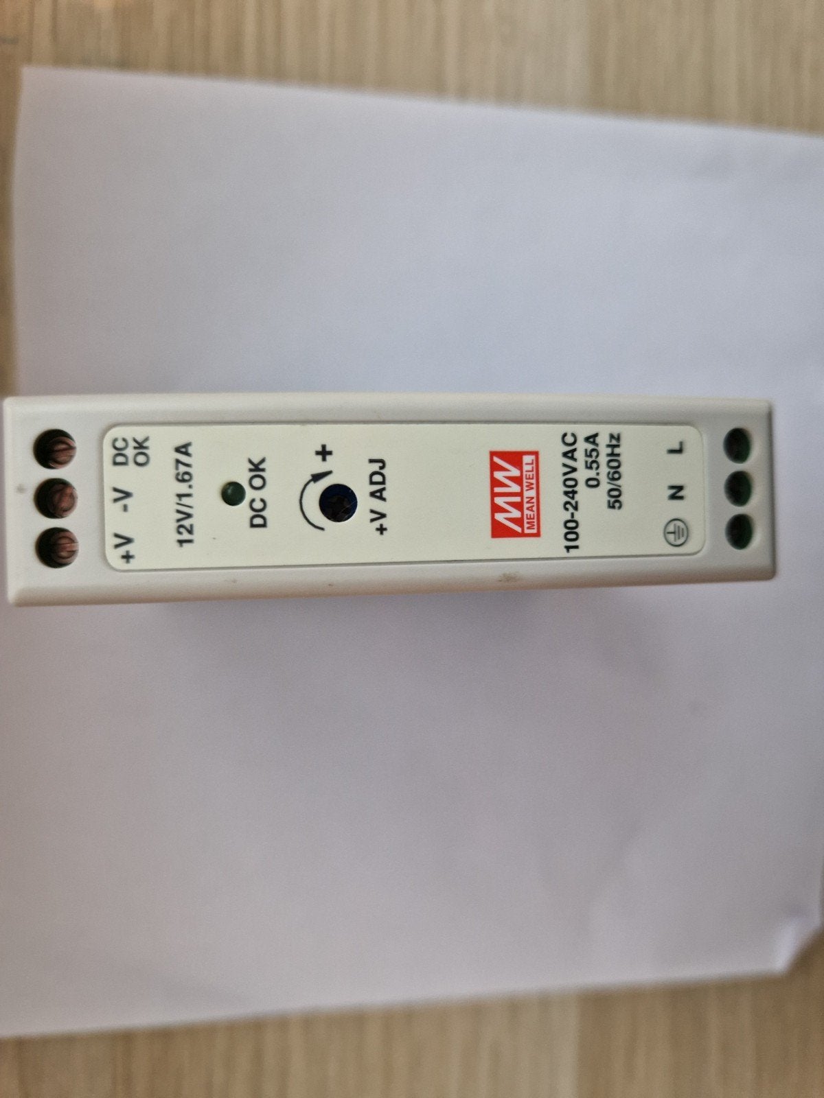 12V voeding Mean Well MDR-20-12, Ophalen of Verzenden, Nieuw