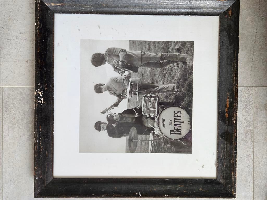 Set van 3 iconische zwart-wit foto's: Ali, Marley, Beatles, Antiek en Kunst, Ophalen