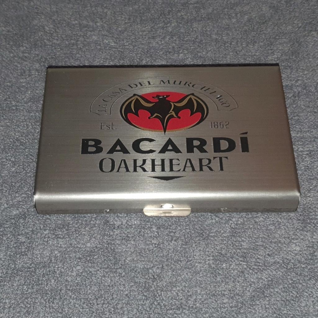 Metalen kaarthouder van bacardi oakheart., Ophalen of Verzenden, Nieuw