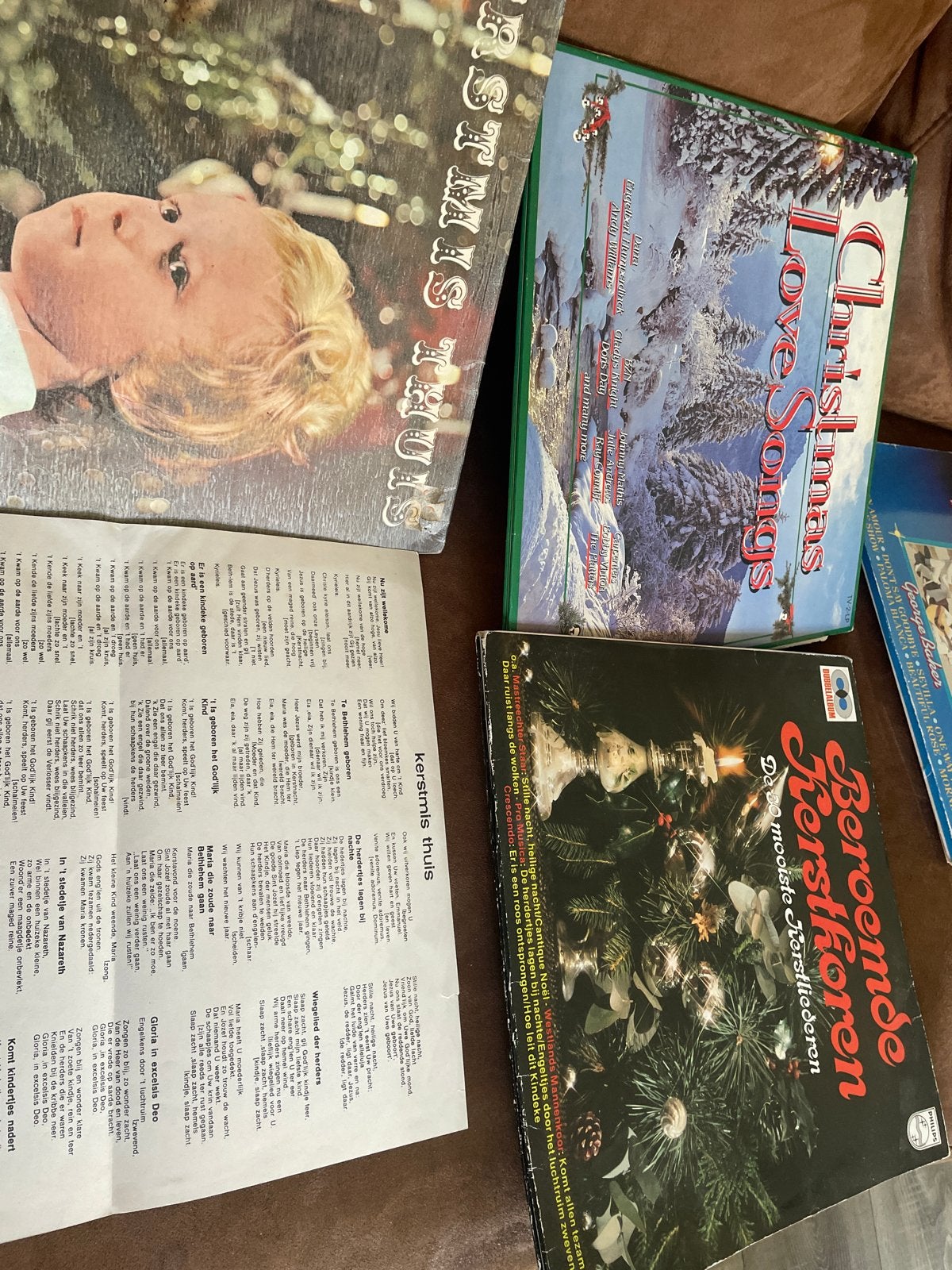 Kerst Vinyl Collectie: 3 LP's - Kerstmis Thuis, Love Songs,, Gebruikt, Overige genres, Ophalen of Verzenden, 12 inch