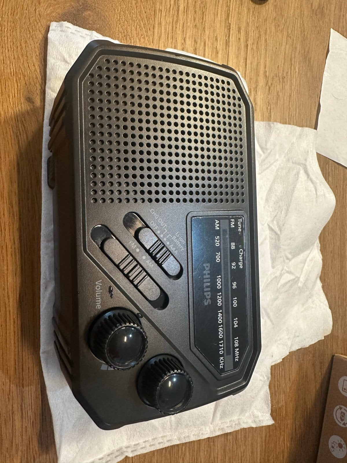 Philips TAR1609 draagbare radio – Zo goed als nieuw, Ophalen of Verzenden, Zo goed als nieuw, Radio