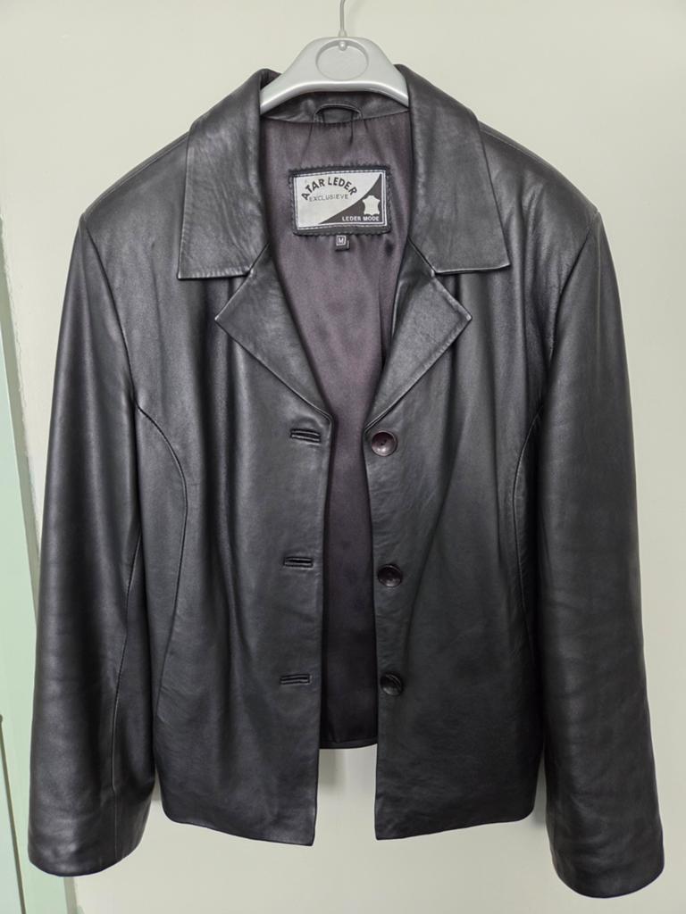 Atar Leder Exclusieve Leren Jas Maat M Zwart, Maat 38/40 (M), Atar Leder Exclusieve, Zwart, Ophalen of Verzenden