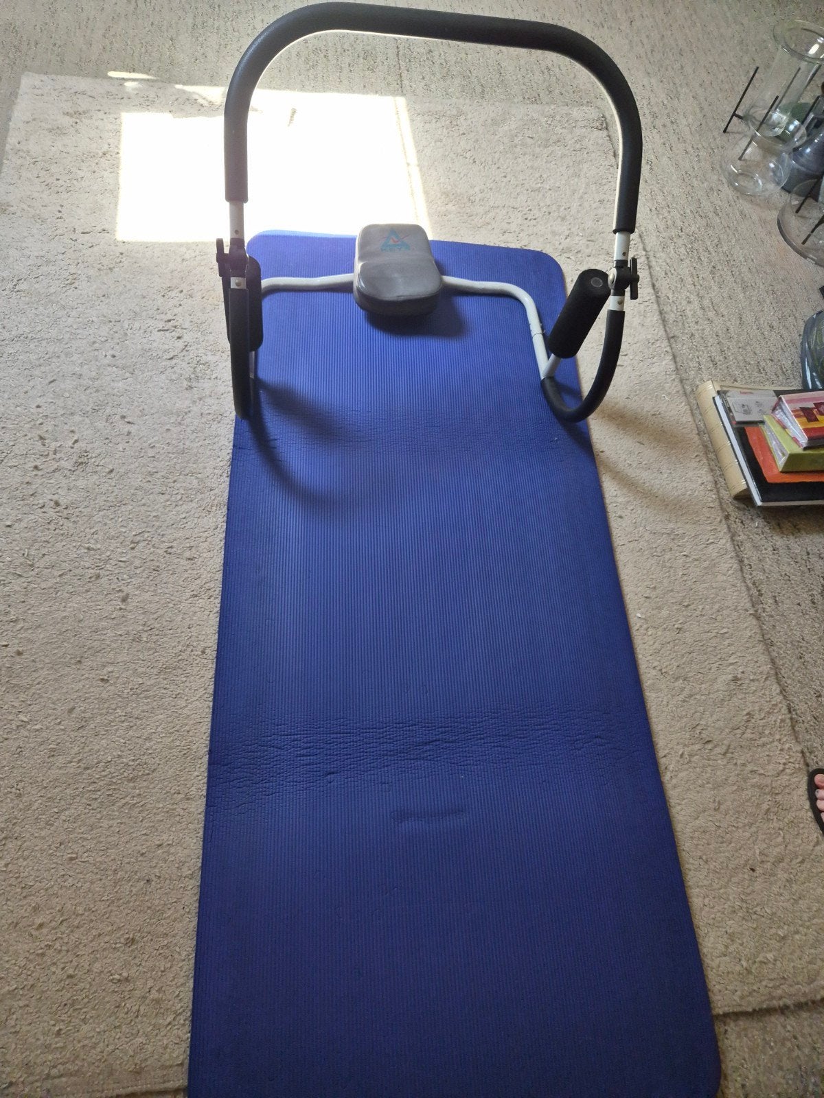 Ab-trainer met nekondersteuning en mat, Ophalen, Hometrainer