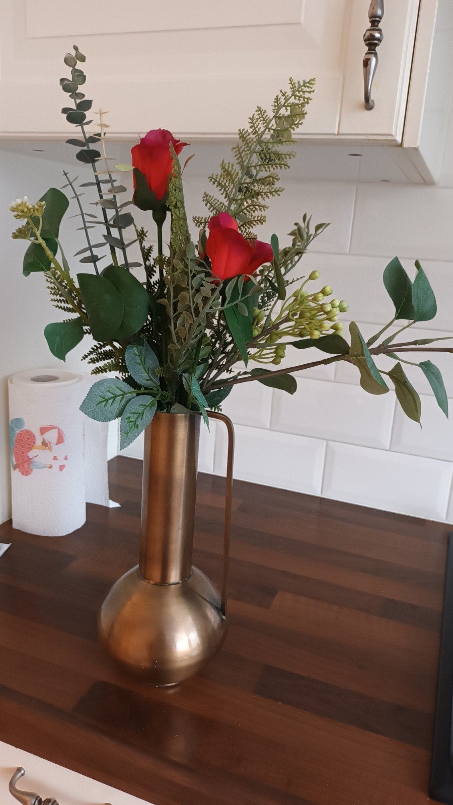 mooie vaas met bloemen 10  euro, Huis en Inrichting, Ophalen