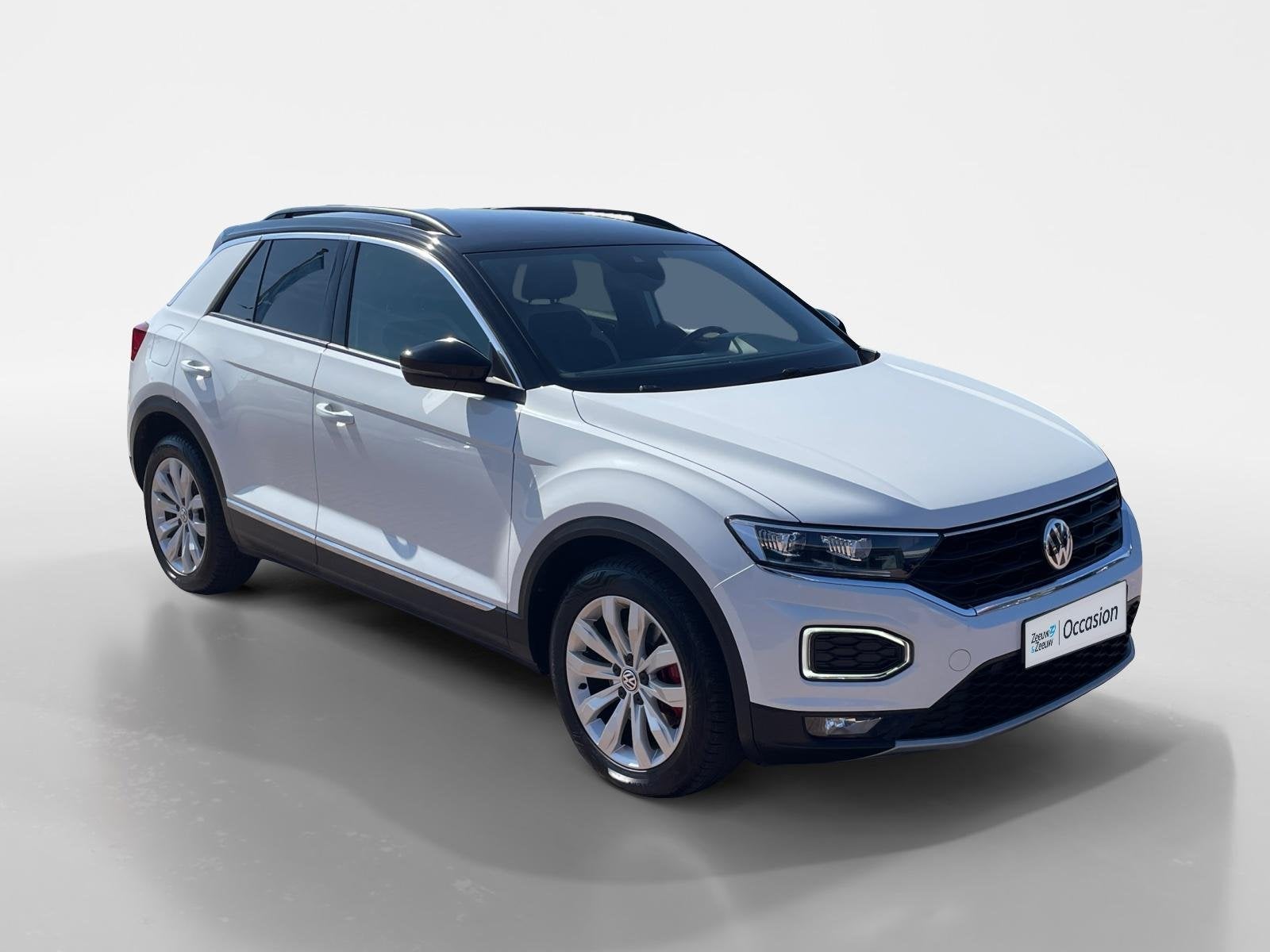 Volkswagen T-Roc 1.5 TSI Sport *Automaat*Navigatie*Parkeerse, Auto's, Volkswagen, Stof, 4 cilinders, 150 pk, Wit