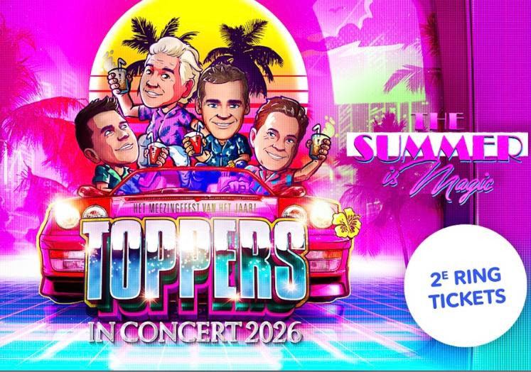 ‼️KOOPJE‼️2 e-tickets DE TOPPERS 8€/stuk za 20/06/26, Twee personen