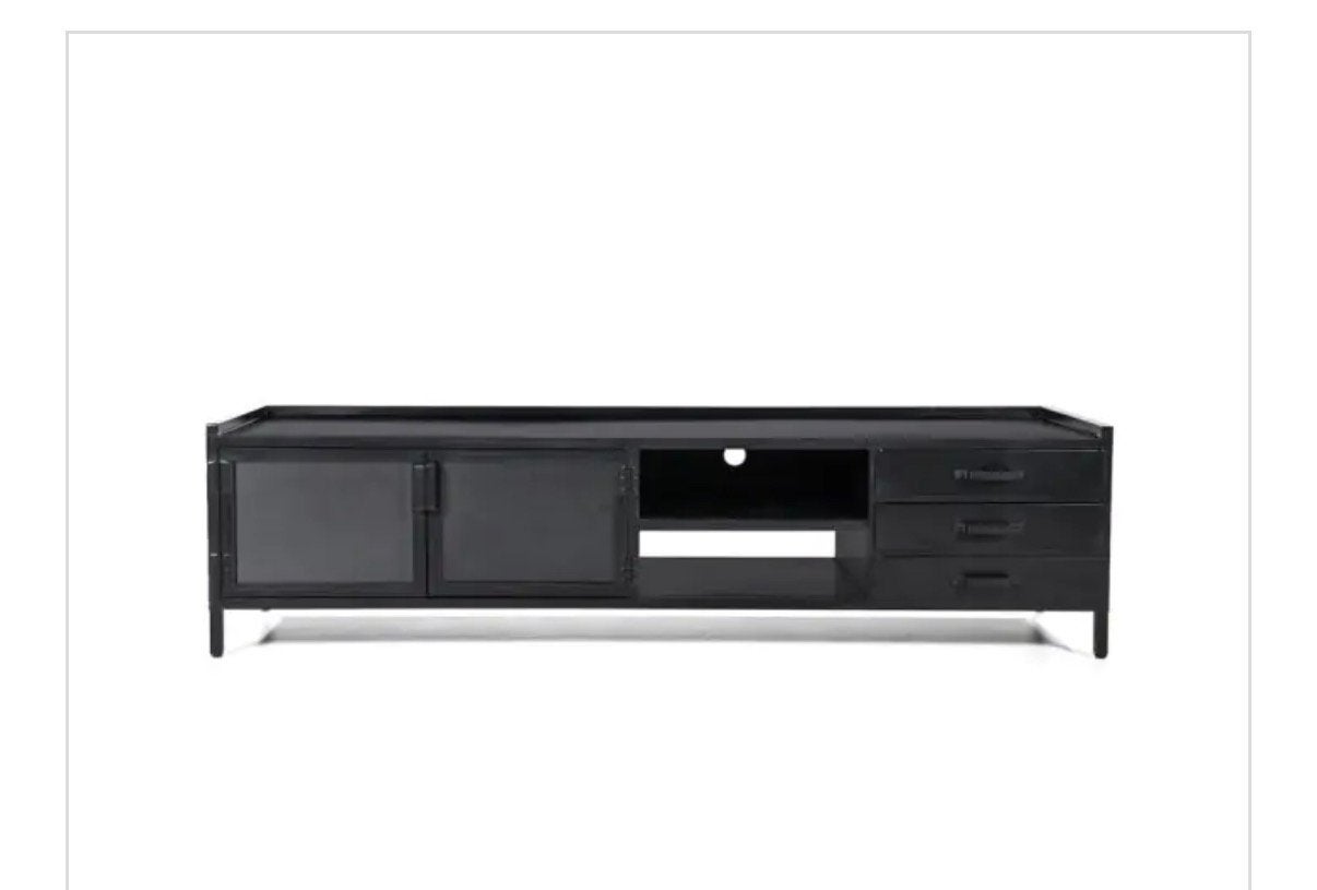 Tv meubel Eleonora, 150 tot 200 cm, Ophalen of Verzenden, Zo goed als nieuw, Minder dan 100 cm
