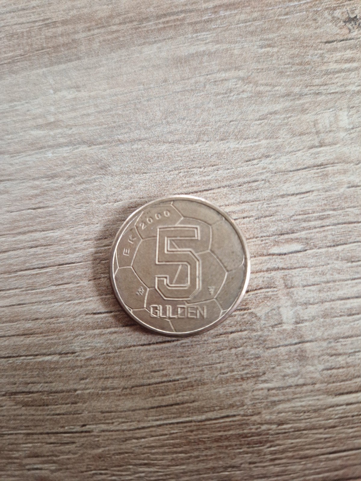 Voetbal 5 gulden munt EK 2000, Ophalen, Koningin Beatrix, 5 gulden