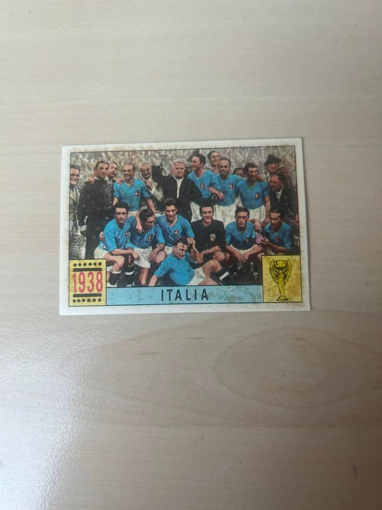 Panini Mexico 70 WK 1938 Italië Voetbal Plaatje, Ophalen of Verzenden, Gebruikt, Plaatje