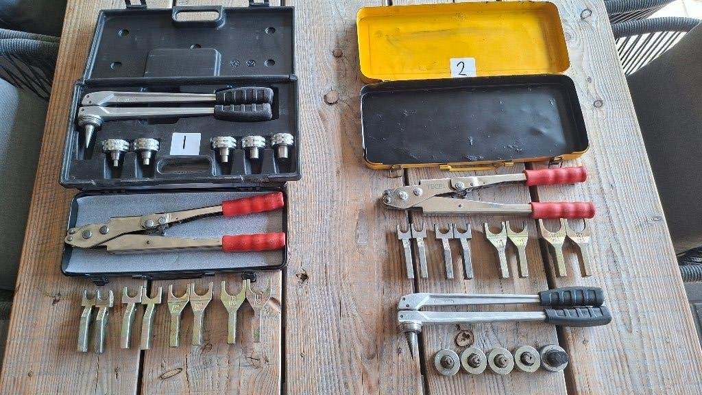 2x Tece tc FLEX hand optromptang en schuiftang perstangen., ., Ophalen of Verzenden, Zo goed als nieuw, .
