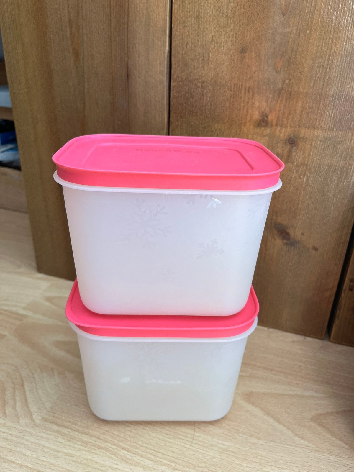 2 diepvries bakjes met deksels, Geschikt voor vriezer, Gebruikt, Bewaardoos, Ophalen of Verzenden