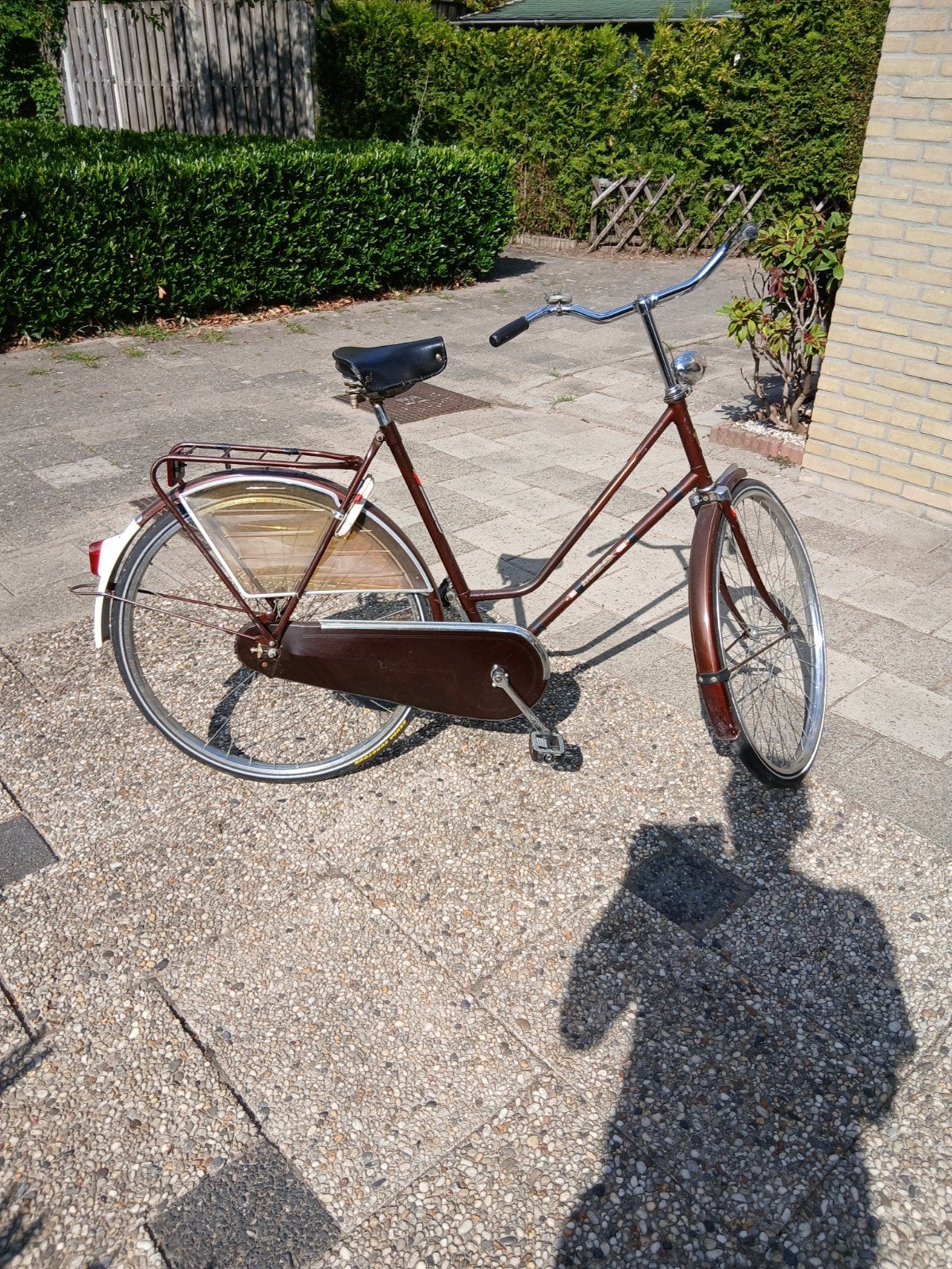 dames fiets, Ophalen