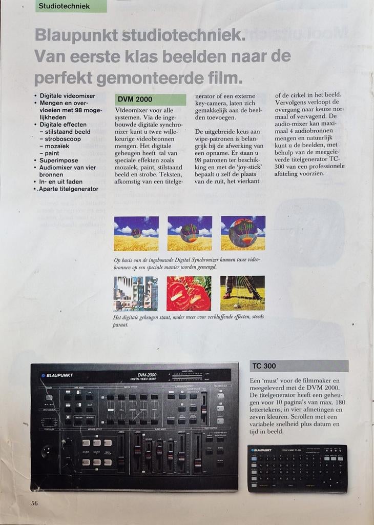 Digitale videomixer & titelgenerator Blaupunkt DVM 2000, Ophalen of Verzenden
