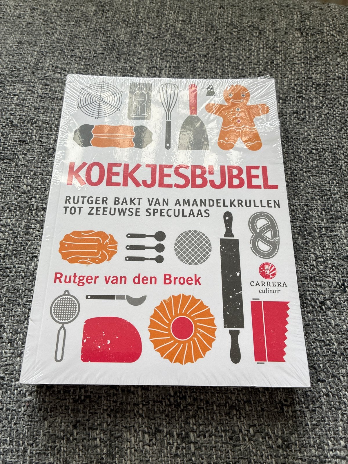 Koekjesbijbel - Rutger Bakt van Amandelkrullen tot Zeeuwse S, Ophalen of Verzenden, Nieuw, Nederland en België, Taart, Gebak en Desserts