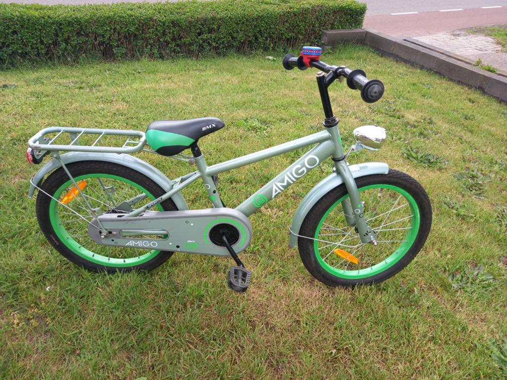 Jongens fiets, Ophalen, Gebruikt, 18 inch