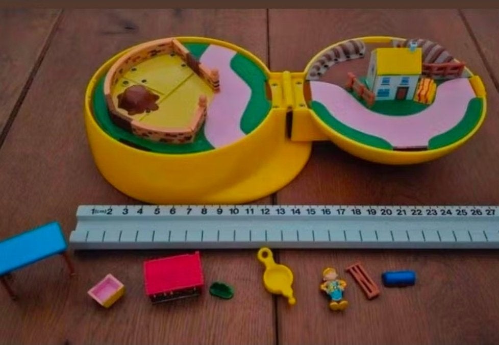 Bob de bouwer mini speelset- polly pocket stijl- verzend ook, Ophalen, Gebruikt