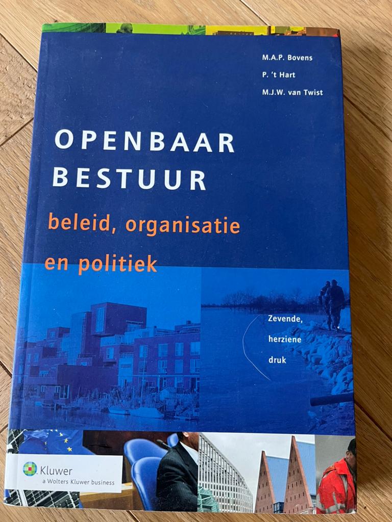 Openbaar Bestuur: Beleid, Organisatie en Politiek, Ophalen of Verzenden, Zo goed als nieuw, Sociale wetenschap