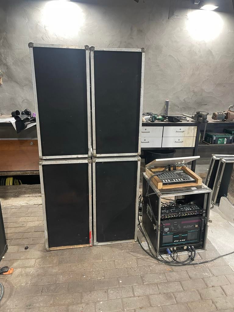 Pa set carnaval, Audio, Tv en Foto, Luidsprekers, Overige typen, Zo goed als nieuw, 120 watt of meer, Ophalen