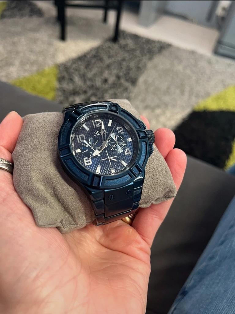 Guess Sporty Rigor Seiko Quartz Movement, Ophalen of Verzenden, Nieuw, Zwart, Jongen of Meisje
