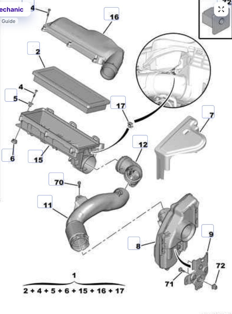 Air Intake Hoses Peugeot RCZ 156 HP 1.6THP Prince Engine OEM, Ophalen, Nieuw, Peugeot