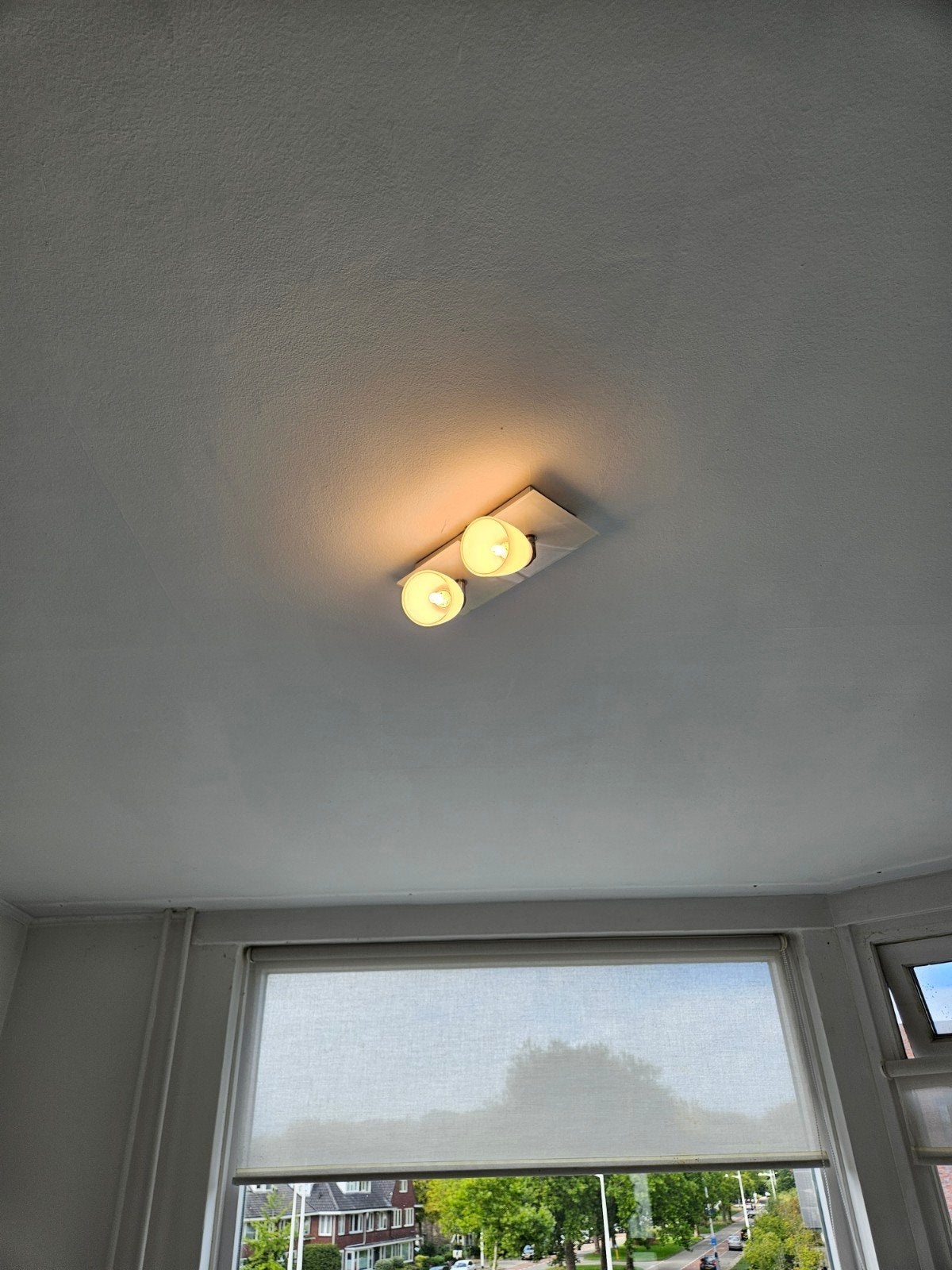 Plafondlamp woonkamer/slaapkamer/werkkamer, Ophalen, Gebruikt, Wit, Plafondlamp