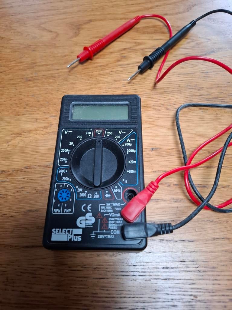Multimeter Select Plus, Ophalen