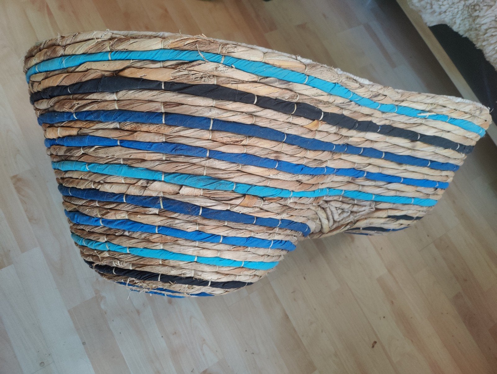 Vintage design IKEA PS  Hällar poef Maria Vinka, Meerkleurig, Handgemaakt, Ophalen of Verzenden, 40 cm